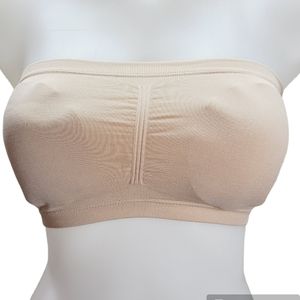 *!Material girl active large bandou bra removable padding tan wireless comfort